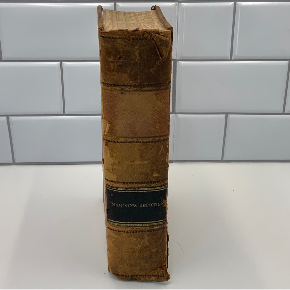Vintage Government Printing Office Magoons Reports 1902 Second Edition Leather
